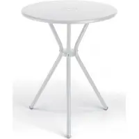 Scab Design Kyra bistrotafeltje. Leuk designtafeltje in de kleur ivoorwit, voor als u een klein terrasje hebt. Slank model geschikt voor 2 stoelen. Alleen verkrijgbaar per 2 stuks.