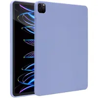 Accezz Liquid Silicone Backcover met penhouder iPad Pro 12.9 (2022) / Pro 12.9 (2021) / Pro 12.9 (2020) Lila