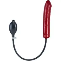 Mister B Opblaasbare dildo harde ( schuim) kern - rood small