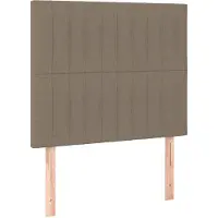 vidaXL Hoofdbord taupe 100x5x118/128 cm Stof