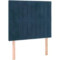 vidaXL Hoofdbord donkerblauw 90x5x118/128 cm fluweel