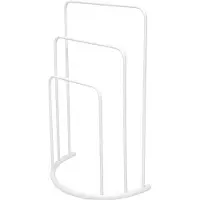 Spirella MSV Handdoeken rek badkamer - wit chroom metaal - 50 x 75 cm - Handdoekrekken