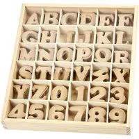 Creativ Company Letters en cijfers crea com 4cm 288 stuks mdf