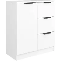 vidaXL Dressoir 60x30x70 cm bewerkt hout wit