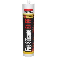 Soudal Fire Silicone B1 FR | Brandwerende siliconenkit | Wit | 300 ml - 147413
