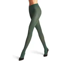 Falke Pure Matt eenkleurig materiaal ondoorzichtig 50 DEN panty dames groen - maat XL