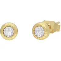 Lucardi Oorbellen goud / wit