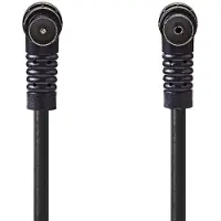Nedis Coax kabel - - 3 meter (Digitaal, Haaks, 120 dB, Zwart)