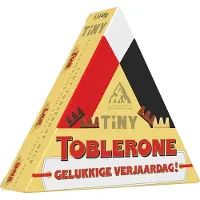 Toblerone chocolade geschenkdoos met opschrift "Gelukkige verjaardag" - Tiny chocolademix - 248g