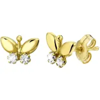 Lucardi Sieraden 'Klassisch' goud / transparant