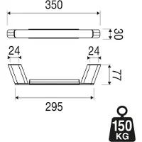 Geesa Shift Badgreep 30cm RVS geborsteld 91990605