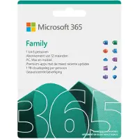 Microsoft 365 Family (12 maanden/6 apparaten) Digitale licentie