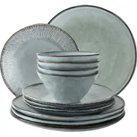 Dutch rose Organic 12 delig servies blue