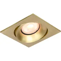 Artdelight Inbouwspot Alice vierkant 9 cm GU10 mat goud