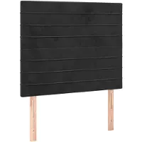 vidaXL Hoofdbord zwart 80x5x118/128 cm fluweel
