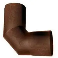 Bonfeu CN100.900R Hoekpijp - 100mm - 90graden - Roest
