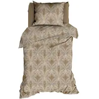 Satin d'or Dekbedovertrek Belgravia Beige Grijs Satijn-140 x 200 / 220 cm | 1-Persoons
