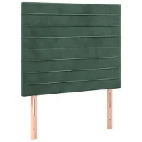 vidaXL Hoofdbord donkergroen 90x5x118/128 cm fluweel