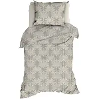 Satin d'or Dekbedovertrek Palmyra Khaki Satijn-140 x 200 / 220 cm | 1-Persoons