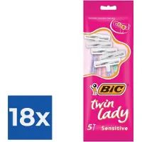OEM Twin Lady - 5 stuks - Wegwerpscheermesjes - Voordeelverpakking 18 stuks