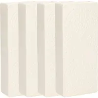 Gerimport Waterverdamper - 4x - ivoor wit - keramiek - 400 ml - radiatorbak luchtbevochtiger - 7,4 x 17,7 cm