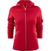 Printer Red Layback Hoodie Dames