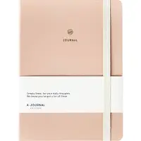 A-Journal - Notitieboek - beige - A5 - 160 pagina's