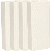 Gerimport Waterverdamper - 5x - creme wit - keramiek - 400 ml - radiatorbak luchtbevochtiger - 7,4 x 17,7 cm