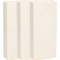 Gerimport Waterverdamper - 3x - creme wit - keramiek - 400 ml - radiatorbak luchtbevochtiger - 7,4 x 17,7 cm