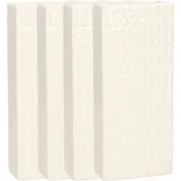 Gerimport Waterverdamper - 8x - creme wit - keramiek - 400 ml - radiatorbak luchtbevochtiger - 7,4 x 17,7 cm