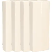 Gerimport Waterverdamper - 6x - ivoor wit - keramiek - 400 ml - radiatorbak luchtbevochtiger - 7,4 x 18,6 cm