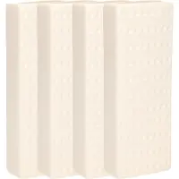 Gerimport Waterverdamper - 5x - wit - keramiek - 400 ml - radiatorbak luchtbevochtiger - 7,4 x 18,6 cm