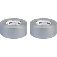 3M Textieltape Duct Tape - Set van 2 stuks - Grijs - 50 m x 50 mm - 60 °C