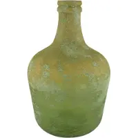 Dijk Natural Collections DKNC - Vaas Qina - Gerecycled glas - 27x27x42cm - Groen