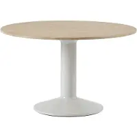 Muuto Midst Eettafel Ø120 Cm / Grijs - Eettafels & bartafels Geolied Eiken Grey - MITAB120R0603