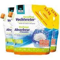 Bison 3x Vochtvreter Navulling Neutraal 2,5kg