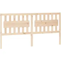 vidaXL Hoofdbord 185,5x4x100 cm massief grenenhout