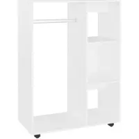 vidaXL Kledingkast 80x40x110 cm bewerkt hout wit