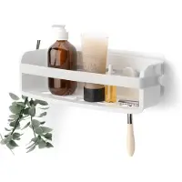 SmartaSaker Flex douchemand - 33x12x9cm - zelfklevend - ABS Wit 1021300-660