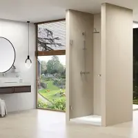 Van Rijn Nis douchedeur products helder glas 70x200 cm ronde knop