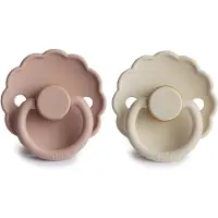 Frigg Fopspeen Daisy 0-6mnd Baby Blush/Cream 2st.