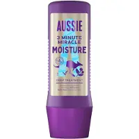 Aussie 1+1 Gratis: Haarmasker 3 Minute Miracle Moisture Intensieve Vegan Haarverzorging 225 Ml