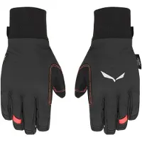 Salewa Ortles Durastretch Merino Dameshandschoenen Lang Zwart