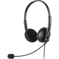Sandberg - 325-41 - hoofdtelefoon/headset - Bedraad - Hoofdband - Kantoor/callcenter - Zwart