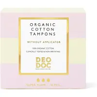 DeoDoc Cotton Tampons Without Applicator Super L