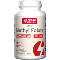 Jarrow Formulas , Vegan Methyl Folate, Extra Sterk, 400 mcg, 60 Vegetarische Kapsules