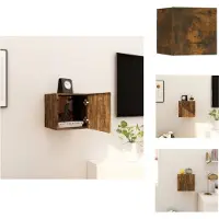 vidaXL Tv-wandmeubel - Tv-wandmeubelen - Tv-meubel - Televisiemeubel - Tv-wandmeubel 30,5x30x30 cm gerookt eikenkleurig