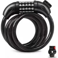 HBS Fietsslot H5-035 - Kettingslot Met 5-cijferige Code - 120 Cm