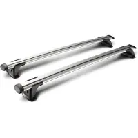 Yakima Tesla Model S Dakdrager Zilver juni 2015 - 2019 Whispbar Through Auto Exterieur Accessoires