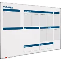 Smit Visual Whiteboard 5S verbeterbord - 60x90 cm